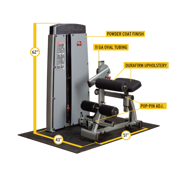 Body-Solid Pro Dual Ab and Back Machine DABB-SF