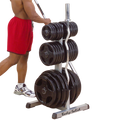 Body-Solid GOWT Olympic Plate Tree & Bar Holder